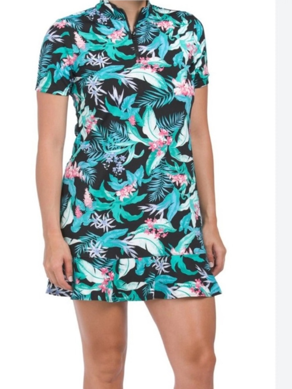 Tommy Bahama Golf Dress Size Small Tropical Pickleball Tennis Floral Stretch